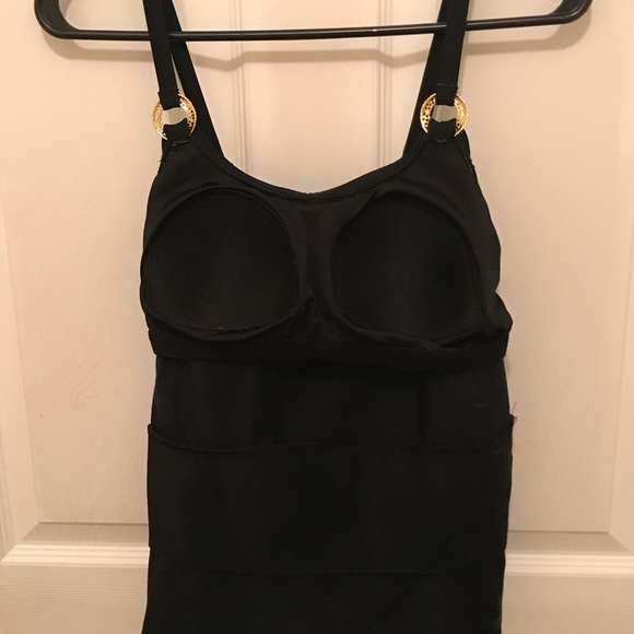 EN LA black tiered spaghetti strap top size 12 - Picture 5 of 7